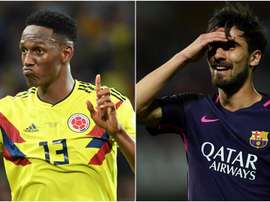 Yerry Mina, André Gomes.