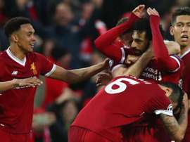 Salah a inscrit un doublé. Goal