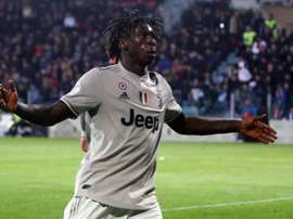 Moise Kean was the target of racial abuse from Cagliari fans. GOAL