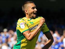 Leitner earned Norwich a point against Ipswich. GOAL