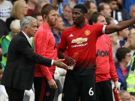 The row was over Paul Pogba's Instagram post after Manchester United lost to Derby County. GOAL