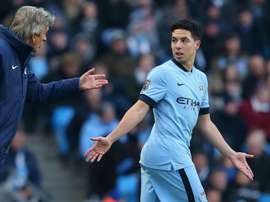 Nasri has teamed up with Manuel Pellegrini once again at West Ham. GOAL