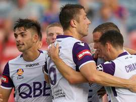 Kilkenny slotted home form the penalty spot for Perth Glory. GOAL