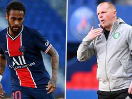 Treinador do Celtic reclama de Neymar. EFE