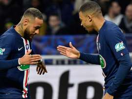 Mbappe and Neymar very strong together after PSG duo dazzle against Lyon. AFP