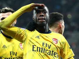 Ljungberg so pleased for Pepe. GOAL