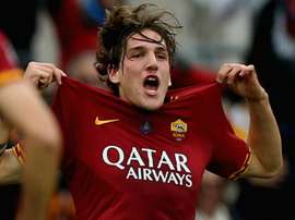 Zaniolo 'very happy' at Roma amid Man United links. AFP