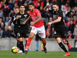 Nîmes bat Rennes aux Costières. AFP