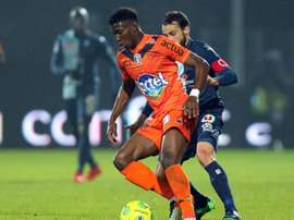 Nordi Mukiele lors d'un match avec Laval. AFP