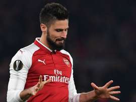Olivier Giroud lors d'Arsenal - Red Star Belgrade en Europa League. GOAL