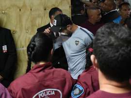 Boca Juniors' Pablo Perez suffered injuries after the bus attack. GOAL
