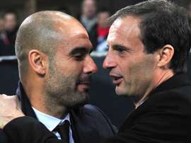 Pep Guardiola and Massimiliano Allegri. GOAL