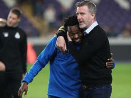 Percy Tau et Luka Elsnerle 27/09/2018. GOAL