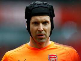 Cech pulled his hamstring whilst taking a goal kick. GOAL
