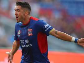 Petratos netted a late penalty to give Newcastle Jets the three points. GOAL