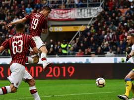 Milan-Frosinone 2-0. AFP