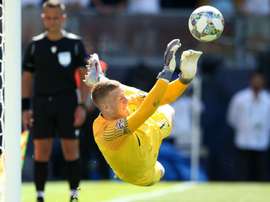 Pickford was England's hero on Sunday. GOAL