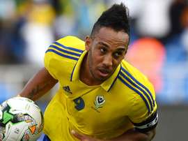 Pierre-Emerick Aubameyang equalised for Gabon from the spot. Goal