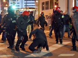 Un policier mort. AFP