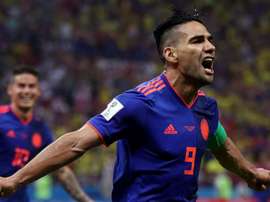 Falcao García marca o seu 30º gol pela Colômbia.Goal