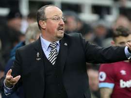 Rafael Benitez pictured as his side lost 0-3 at home to West Ham United. GOAL