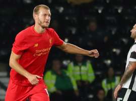 Ragnar Klavan joined Liverpool from Augsburg in the summer. Goal