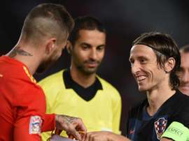 Modric defended Ramos. GOAL