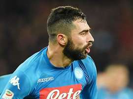 Albiol's goal was the difference between the sides in Naples. GOAL