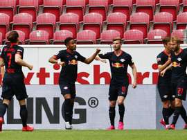Timo Werner fez seis dos seus 24 gols na Bundesliga contra o Mainz. EFE