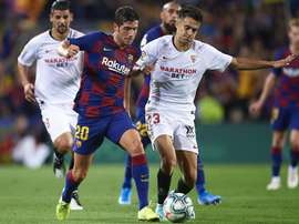 Reguilon (R) says he did not decide to move to Sevilla on loan. GOAL