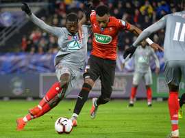 Lille se fait éliminé par Rennes. AFP