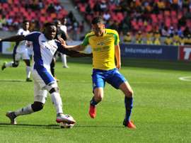 Rhulani Manzini and Ricardo Nascimento - Chippa United v Sundowns