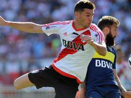 Alaro pendant le 'Superclasico' entre Boca Juniors et River Plate en Argentine. AFP