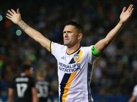 Robbie Keane on the pitch. Goal