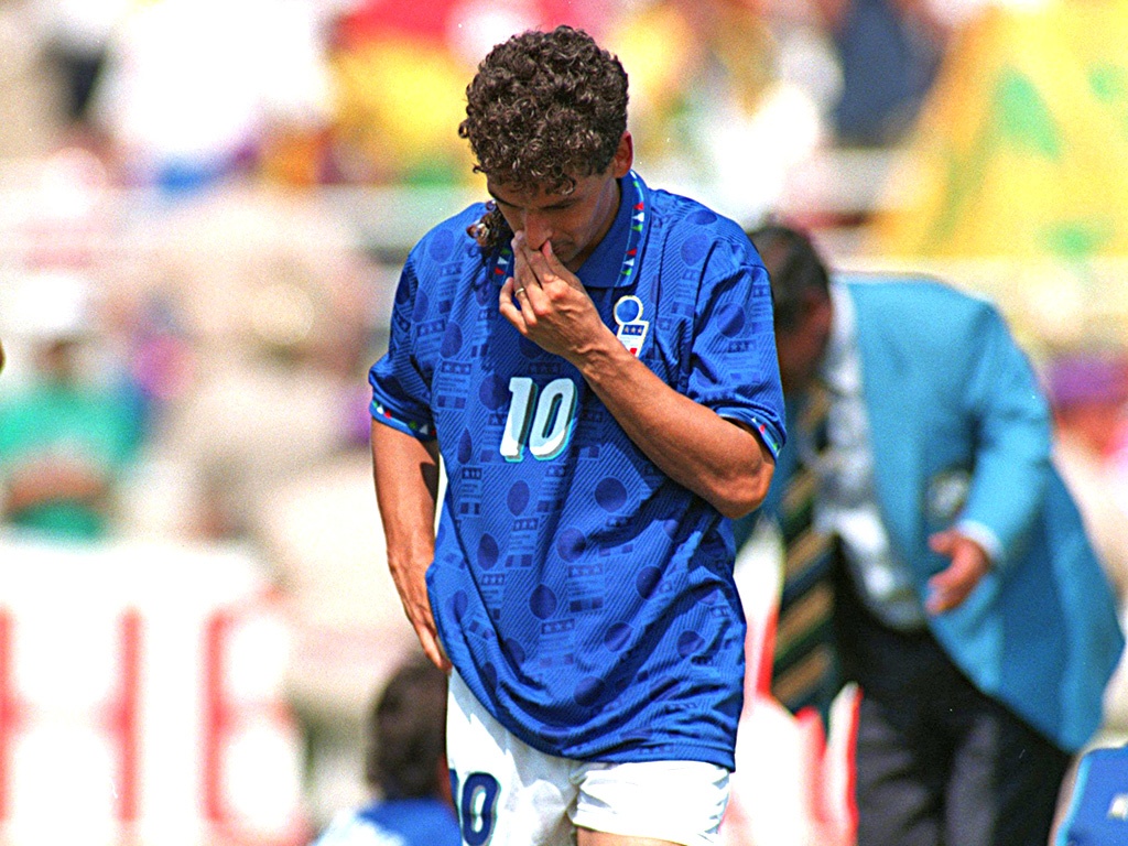 Roberto Baggio não superou o pênalti perdido contra o ...