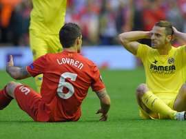Roberto Soldado (right) in action with Villarreal. Goal