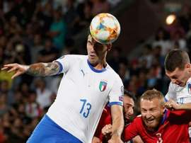 Romagnoli out to replace Chiellini. GOAL