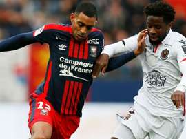 Ronny Rodelin et Adrien Tameze, Caen-Nice, Ligue 1. GOAL