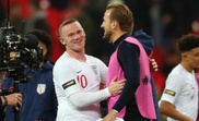 Rooney and Kane pictured after England's victory at Wembley. GOAL
