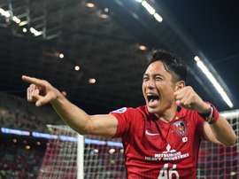 Ryota Moriwaki, celebrating the victory of Urawa Reds. AFP