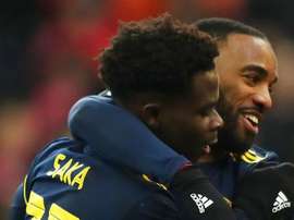 Bukayo Saka has been given lots of praise by teammate Lacazette. GOAL