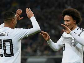 Sane and Gnabry scored in Germany's 3-0 win over Russia. GOAL