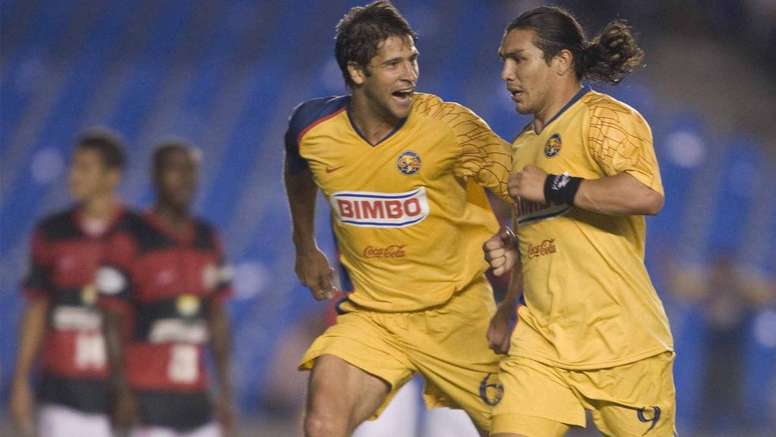 Sebastian Dominguez Salvador Cabañas America v Flamengo Copa Libertadores. Goal