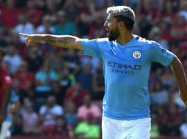 Agüero voit double pour City. AFP