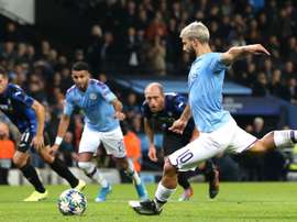 La punta argentina del City, il 'Kun' Agüero. Goal