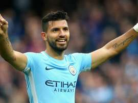 Sergio Aguero sous les couleurs de Manchester City. GOAL
