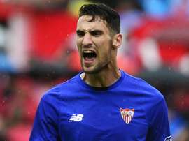 Le gardien du Séville Sergio Rico lors du match de LaLiga face à l'Atlético de Madrid. GOAL