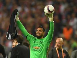 Le deuxième gardien de Manchester United, Sergio Romero. AFP