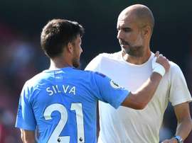 Guardiola lauds Silva as 'one of the best I've seen' after reaching Man City milestone. goal