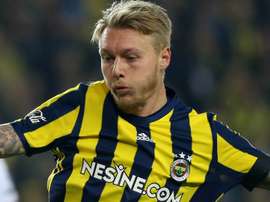 Simon Kjaer lors d'un match avec le Fenerbahce. AFP